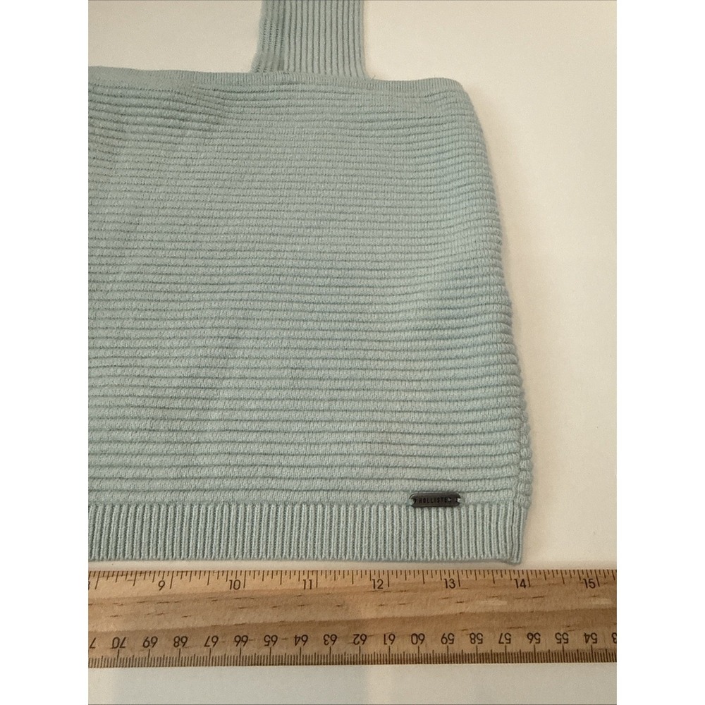Hollister Mint Green Ribbed Square Cut Ribbed Tank Top Size Large - Picture 4 of 8